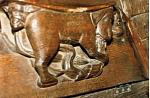 Chichester Cathedral Holy Trinity Sussex early 14th century medieval misericord misericords misericorde misericordes Miserere Misereres choir stalls Woodcarving woodwork mercy seats pity seats  28.jpg