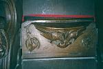 St Marys church Whalley Lancashire 15th century medieval misericord misericords misericorde misericordes  Miserere Misereres choir stalls Woodcarving woodwork mercy seats pity seats Whalleyn6.jpg